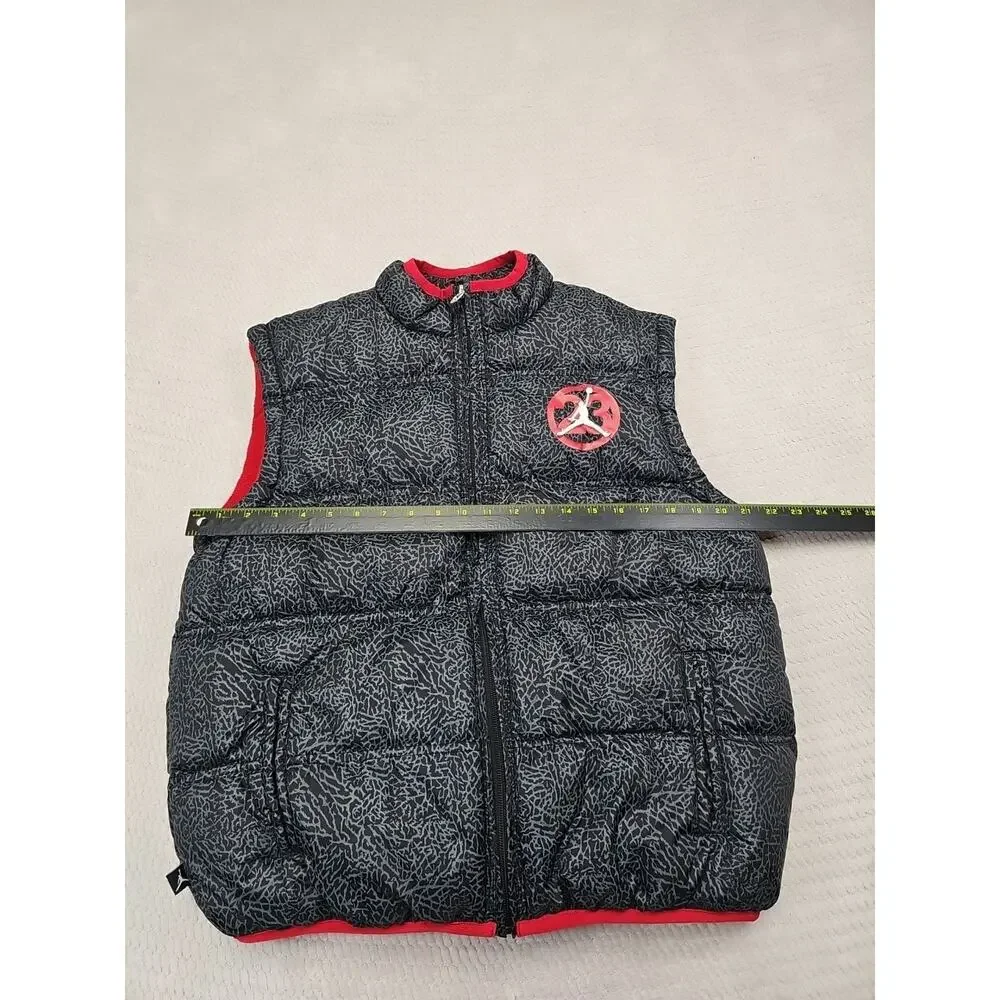 Air Jordan Puffer Vest Mens Medium Full Zip Outterwear - Picture 3 of 7